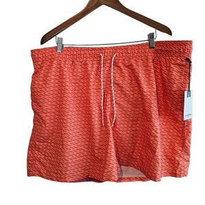 Goodfellow & Co Swim Trunks Mens Size XXL Orange Swim Shorts 7" Inseam Lined